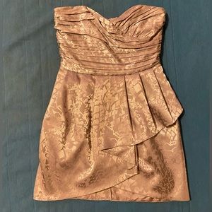 H&M Shiny Silver Brocade Mini Party Dress